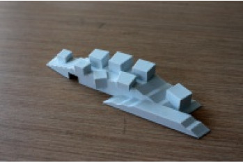 3D печать макета дома современного искусства из PLA пластика