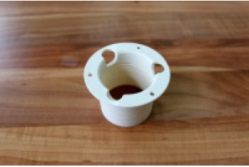 3D печать держателя плафона из белого PLA пластика