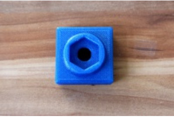 3D печать корпуса измерительного датчика из синего PLA пластика