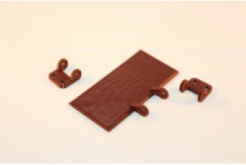 3D печать петель из коричневого PLA пластика