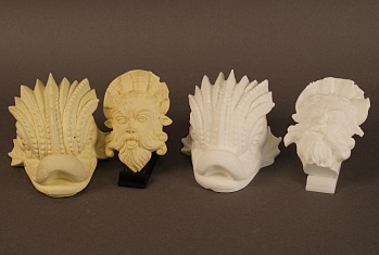 Сканирование глинянных фигур 3D сканером MakerBot Digitizer